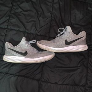 Gray Nike sneakers